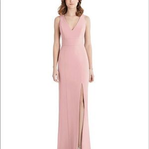 Dessy bridesmaid dress light pink